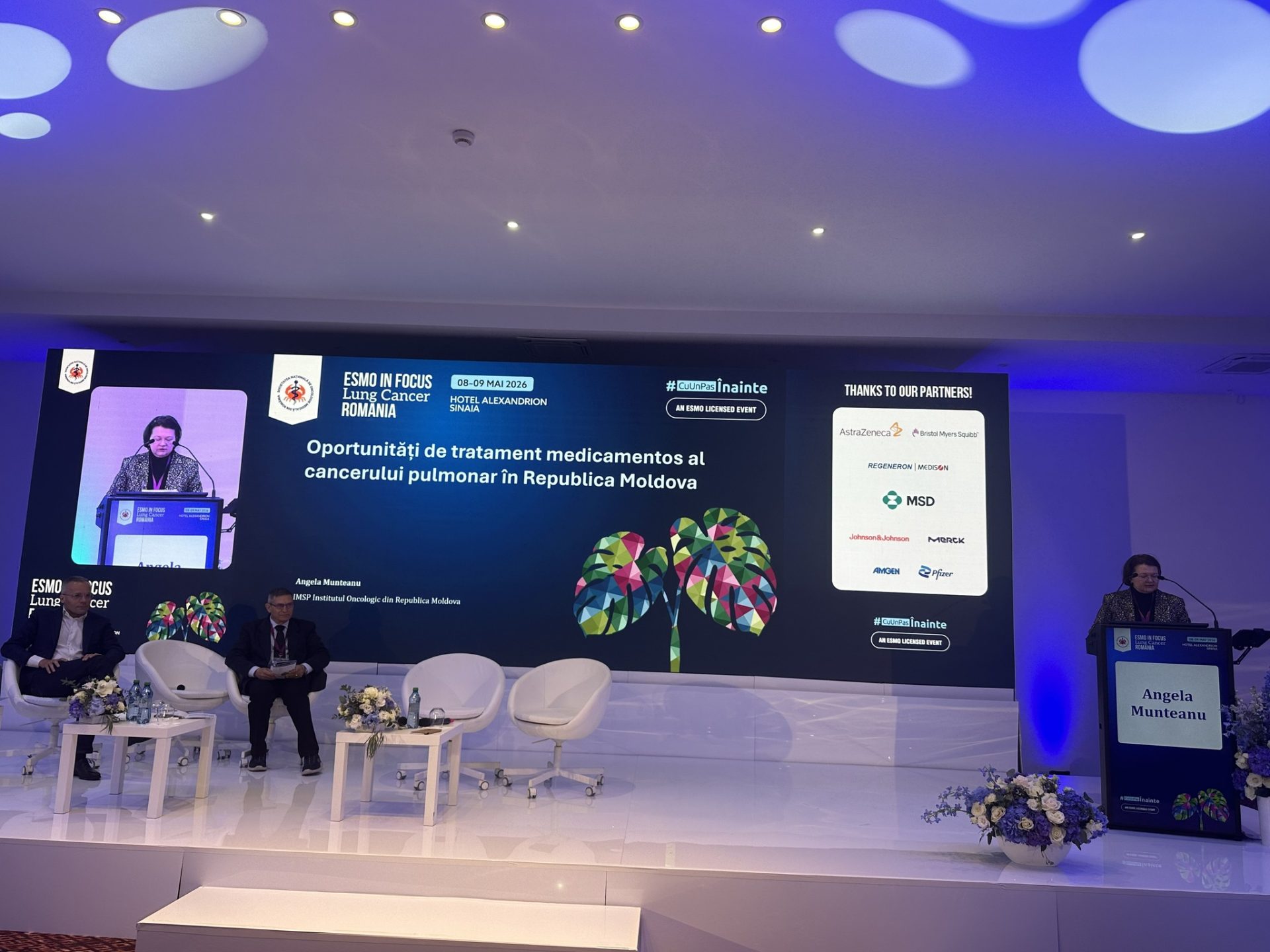Specialiștii IMSP Institutul Oncologic au participat la conferința internațională „ESMO in Focus – Lung Cancer Romania”, desfășurată la Sinaia