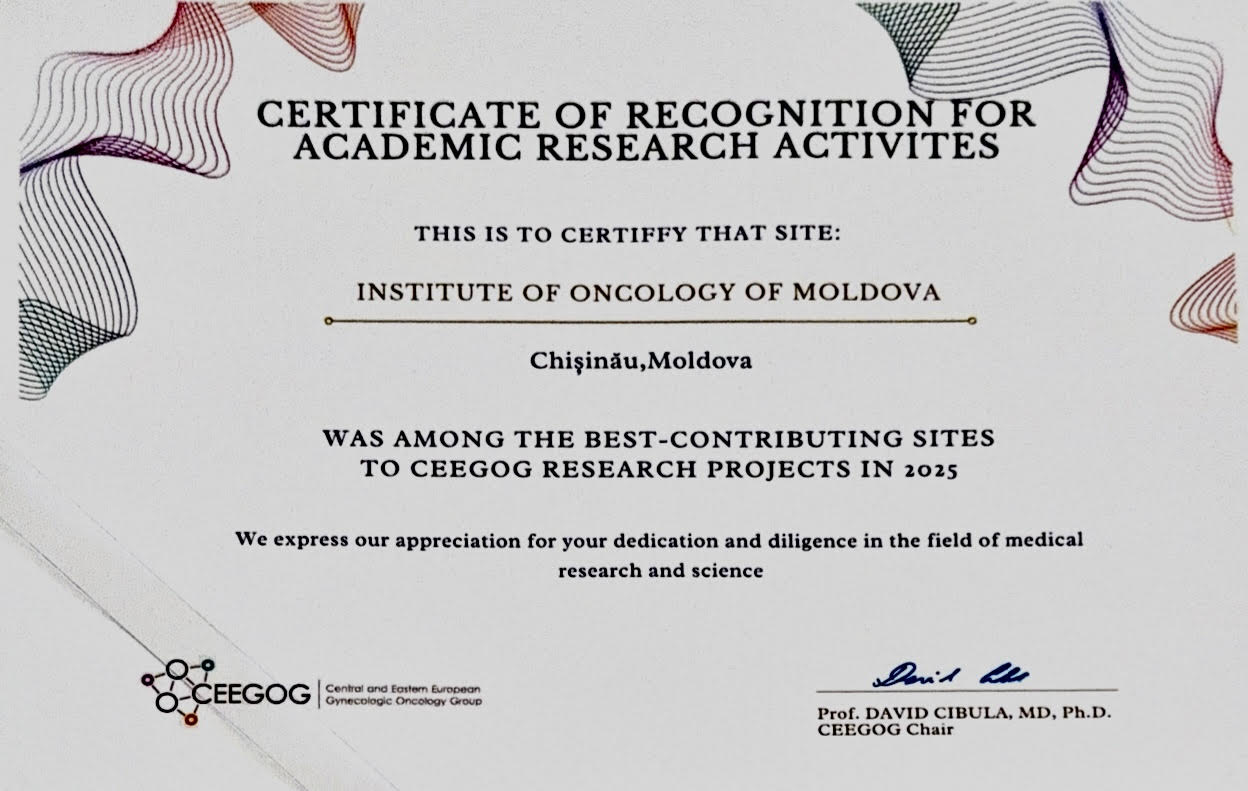Contribuția Republicii Moldova la cercetarea oncologică, evidențiată la CEEGOG 2026