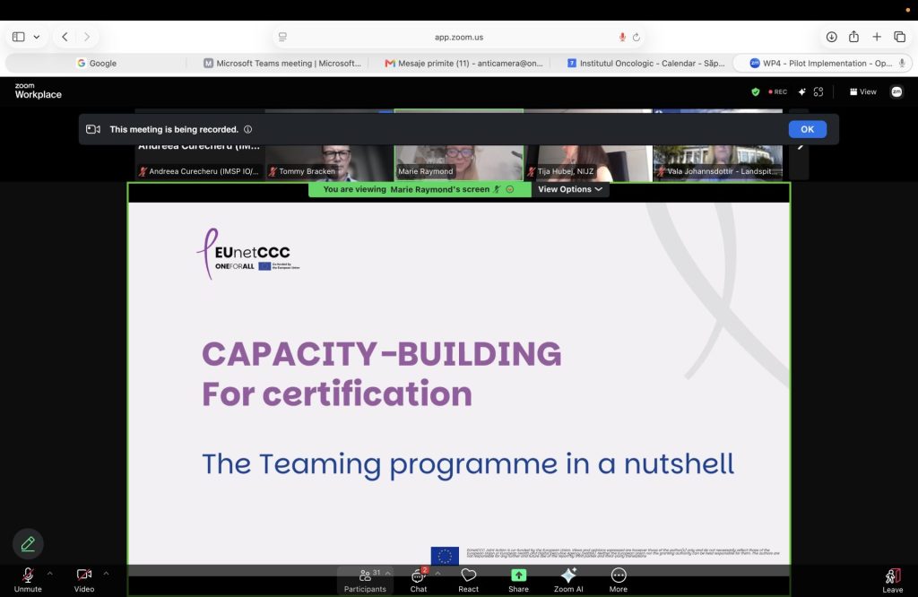 Reuniune EUnetCCC privind implementarea programului de pairing