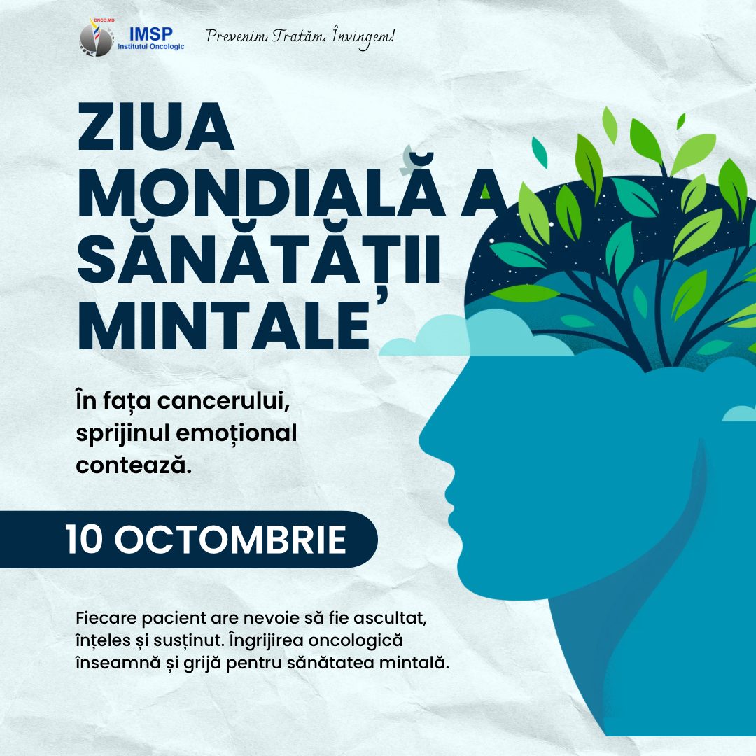 10 OCTOMBRIE – ZIUA MONDIALĂ A SĂNĂTĂȚII MINTALE